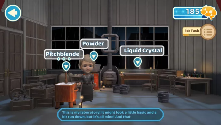 Human Heroes: Curie on Matter app