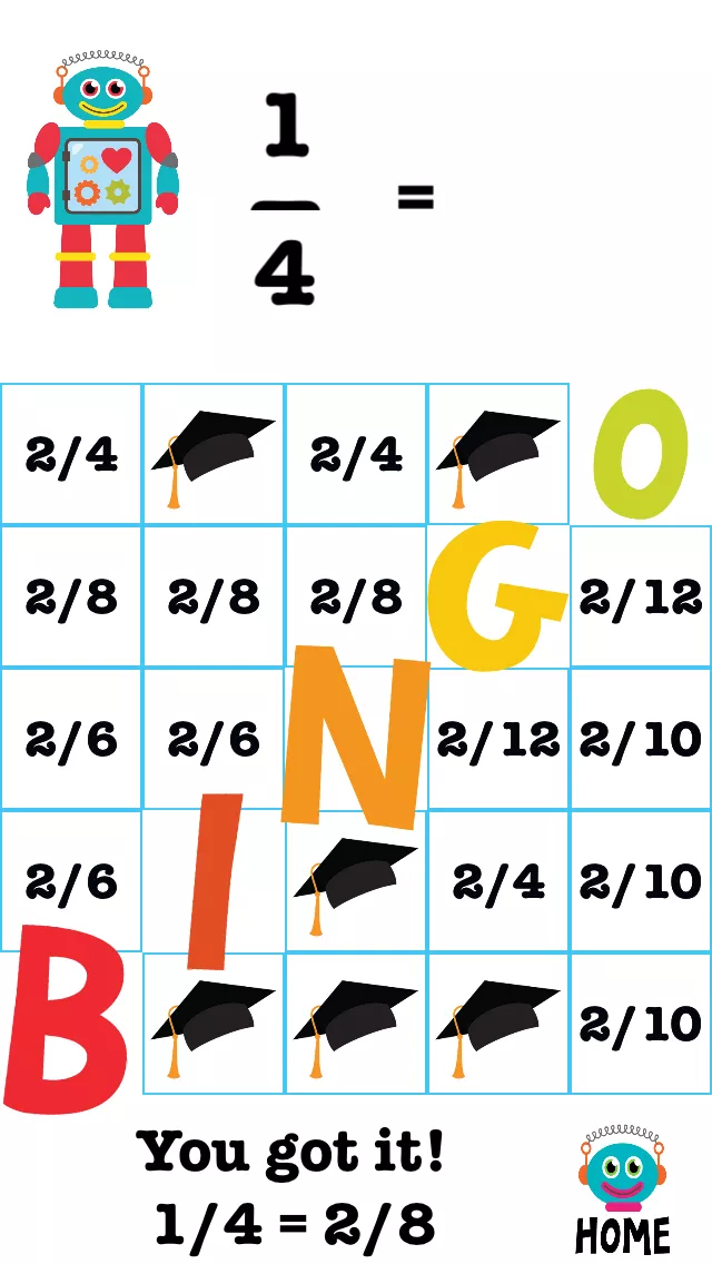Booop Bop: Bingo Fractions