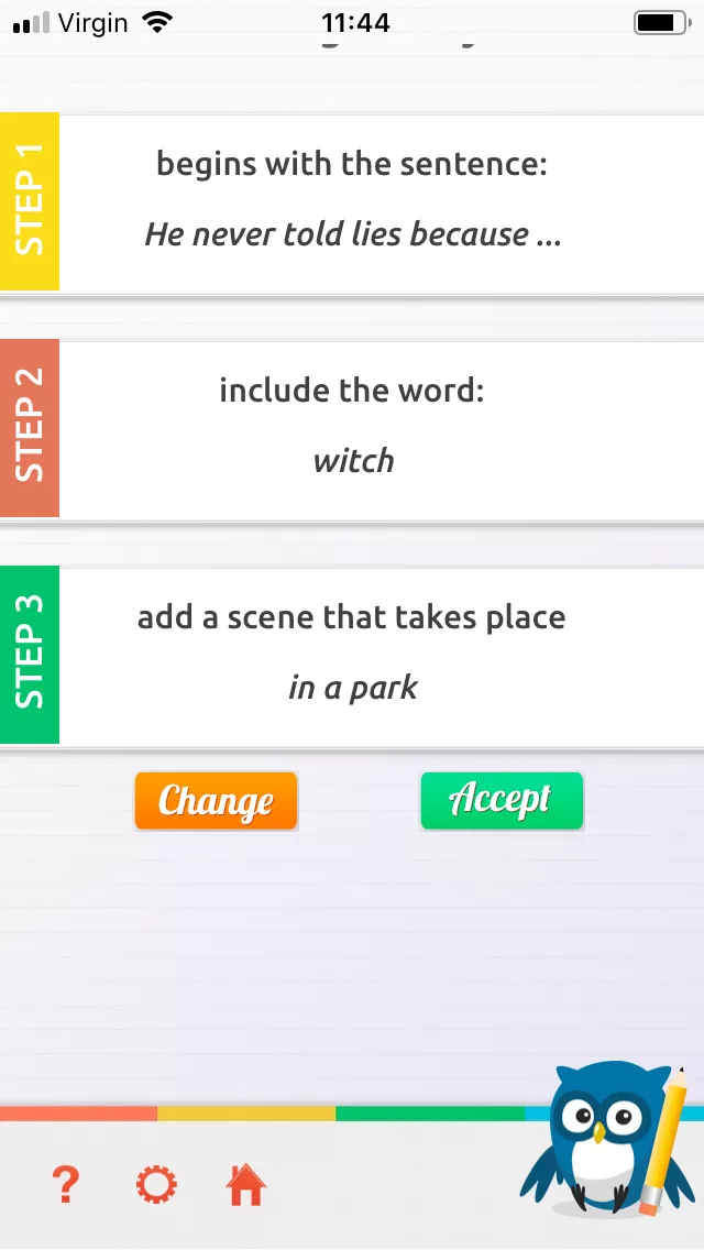 Writing Challenge for Kids app
