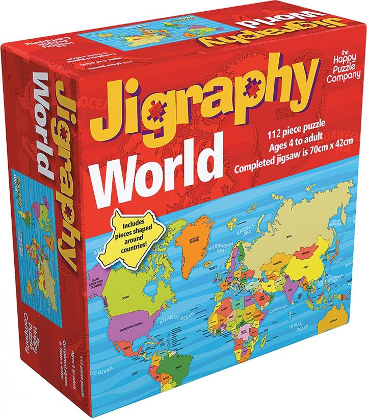 Happy Puzzle Jigraphy World Map