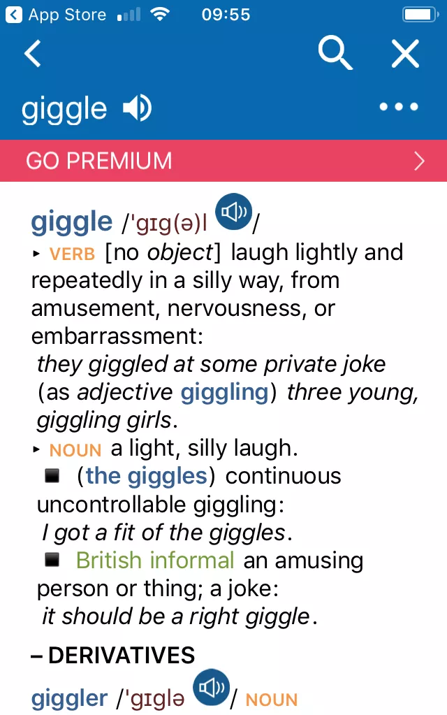 Oxford Dictionary of English app Oxford Dictionary of English app