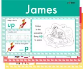 Personalised phonics word pads