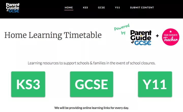 Home Learning Timetable