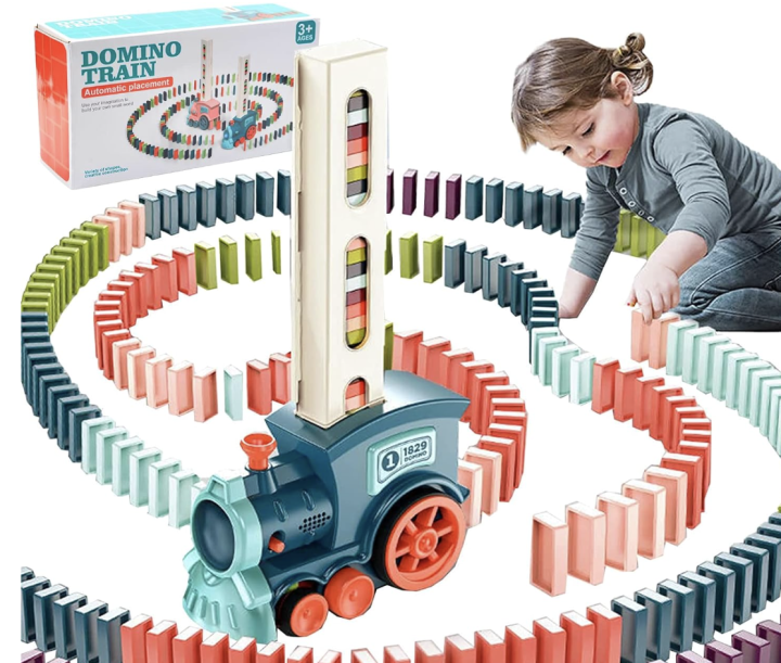 Domino train toy set