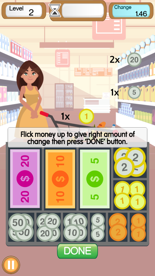 Supermarket Cashier Simulator app