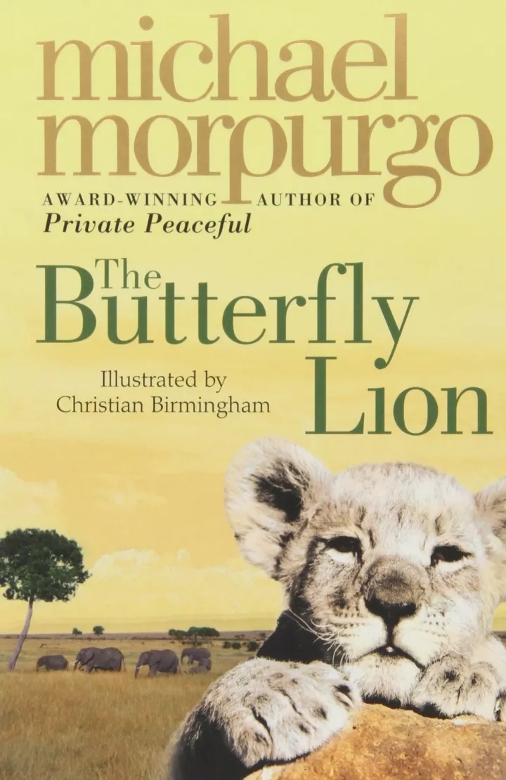 The Butterfly Lion by Michael Morpurgo