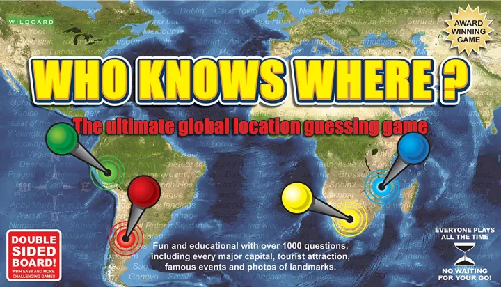 Who Knows Where? Board Game