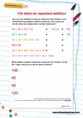 10 times table as repeated addition worksheet 10 times table as repeated addition worksheet