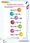 12 times table number sequences worksheet 12 times table number sequences worksheet