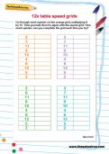 12 times table speed grids worksheet 12 times table speed grids worksheet