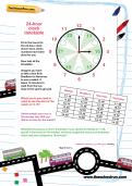 24-hour clock timetable worksheet 24-hour clock timetable worksheet