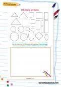 2D shape pictures worksheet 2D shape pictures worksheet