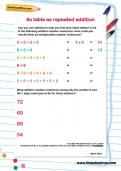 6 times table as repeated addition worksheet 6 times table as repeated addition worksheet