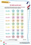 6 times table quick quiz activity 6 times table quick quiz activity