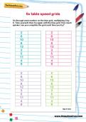 6 times table speed grids worksheet 6 times table speed grids worksheet