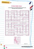 9 times table maze worksheet 9 times table maze worksheet