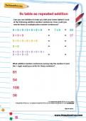 9 times table as repeated addition worksheet 9 times table as repeated addition worksheet