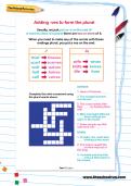 Adding -ves to form the plural worksheet Adding -ves to form the plural worksheet