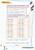 Adding and subtracting multiples of 100 worksheet Adding and subtracting multiples of 100 worksheet