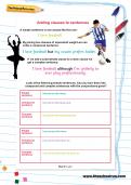 Adding clauses to sentences worksheet Adding clauses to sentences worksheet
