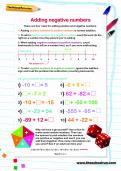 Adding negative numbers worksheet Adding negative numbers worksheet
