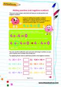 Adding positive and negative numbers worksheet Adding positive and negative numbers worksheet