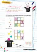 Addition magic square puzzle Addition magic square puzzle