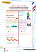 Addition using number facts worksheet Addition using number facts worksheet