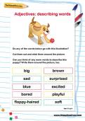 Adjectives: describing words worksheet Adjectives: describing words worksheet