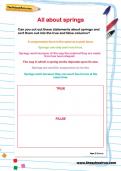 All about springs worksheet All about springs worksheet