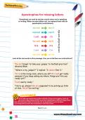 Apostrophes for missing letters football worksheet Apostrophes for missing letters football worksheet
