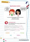 Apostrophes revision worksheet Apostrophes revision worksheet