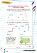 Calculating the perimeter and area of irregular shapes Calculating the perimeter and area of irregular shapes