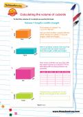 Calculating the volume of cuboids worksheet Calculating the volume of cuboids worksheet
