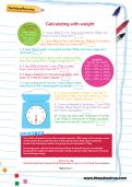 Calculating with weight worksheet Calculating with weight worksheet