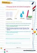 Changing liquids and solids investigation Changing liquids and solids investigation