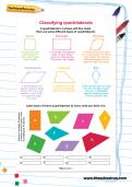 Classifying quadrilaterals worksheet Classifying quadrilaterals worksheet