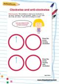 Clockwise and anti-clockwise worksheet Clockwise and anti-clockwise worksheet