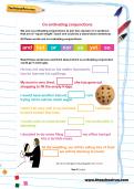 Co-ordinating conjunctions worksheet Co-ordinating conjunctions worksheet