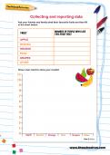 Collecting and reporting data worksheet Collecting and reporting data worksheet