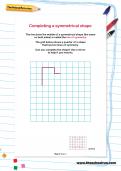 Completing a symmetrical shape worksheet Completing a symmetrical shape worksheet