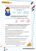 Conjunctions in compound and complex sentences worksheet Conjunctions in compound and complex sentences worksheet