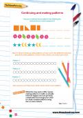 Continuing and making patterns worksheet Continuing and making patterns worksheet