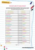 Convert units of measurement worksheet Convert units of measurement worksheet