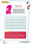 Counting in 2s: colour-in grid Counting in 2s: colour-in grid