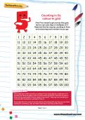 Counting in 5s: colour-in grid Counting in 5s: colour-in grid