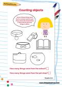 Counting objects worksheet Counting objects worksheet