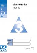 Optional SATs papers: Year 3 maths 2003 Optional SATs papers: Year 3 maths 2003