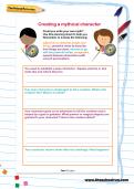 Creating a mythical character worksheet Creating a mythical character worksheet