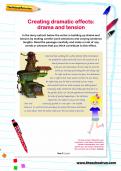 Creating dramatic effects: drama and tension worksheet Creating dramatic effects: drama and tension worksheet